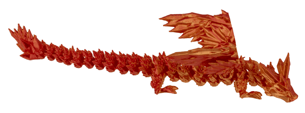 3D Printed Dragon with Egg