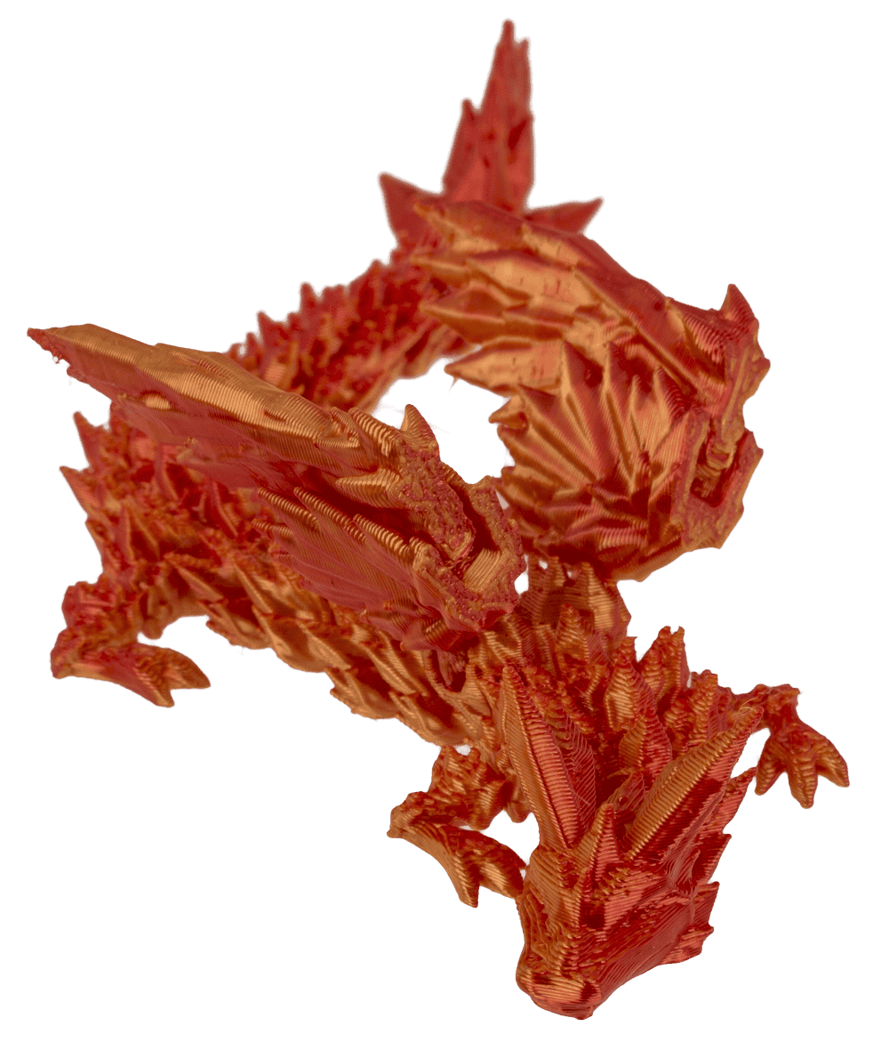 3D Printed Dragon with Egg