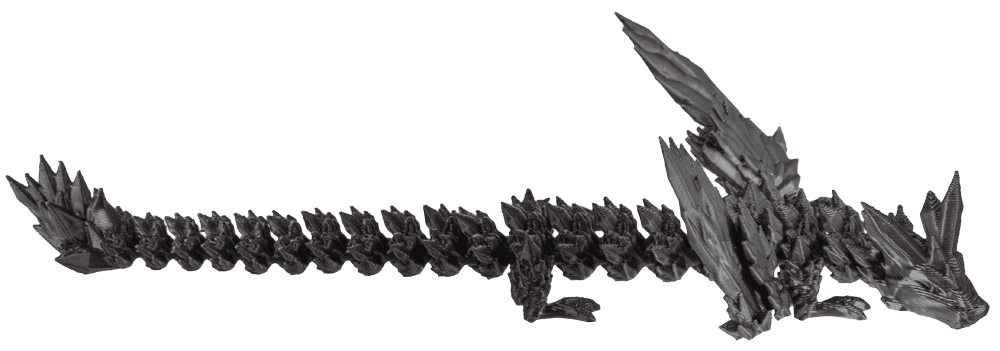 3D Printed Dragon with Egg