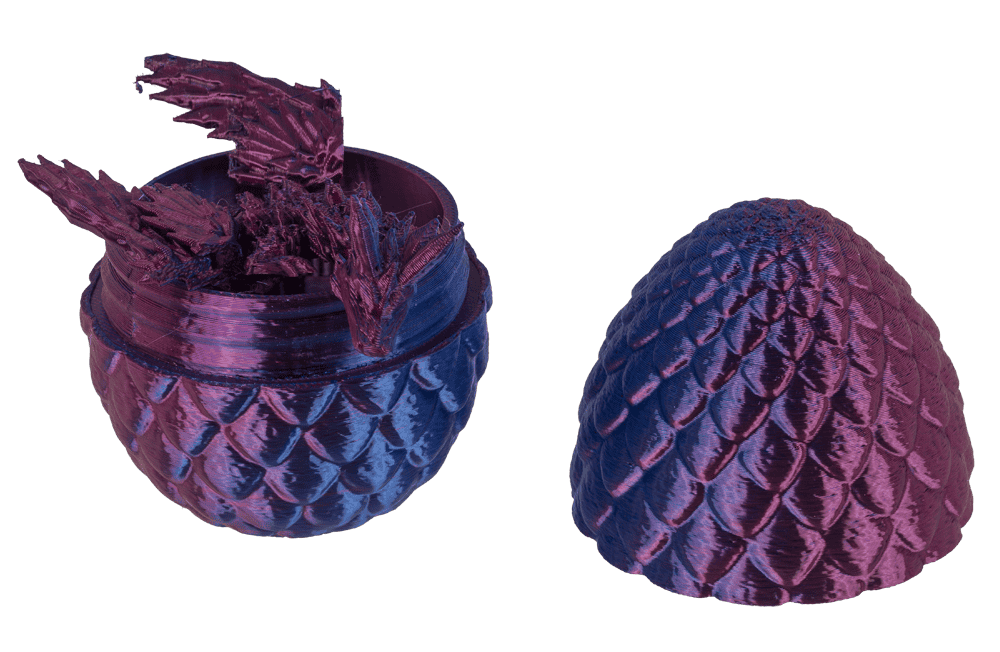 3D Printed Dragon with Egg