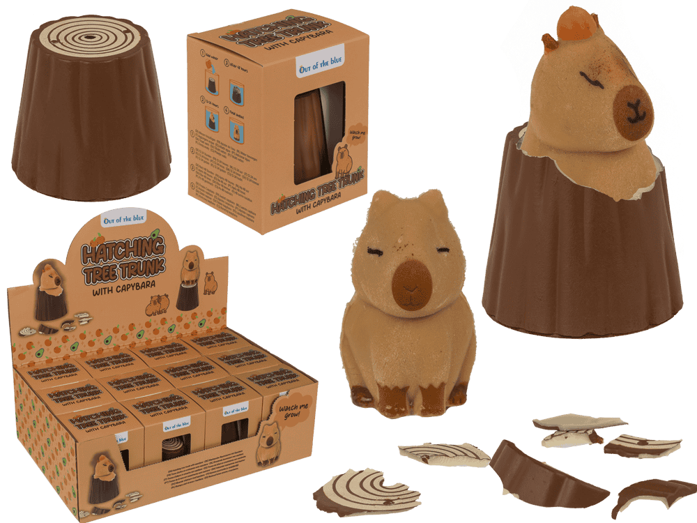 Hatching tree trunk, Capybara,