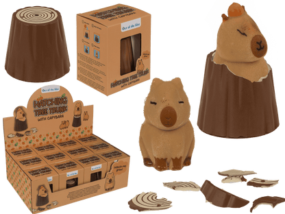 Hatching tree trunk, Capybara,