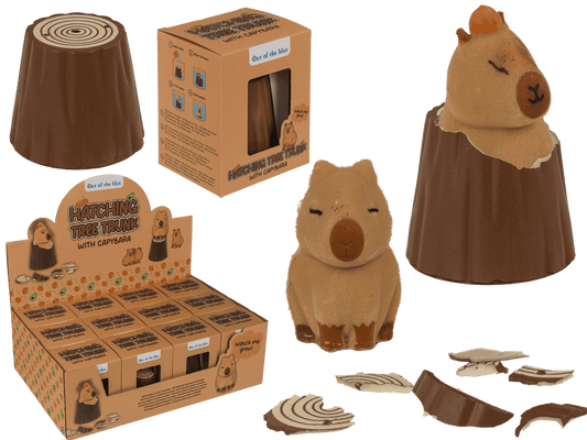 Hatching tree trunk, Capybara,