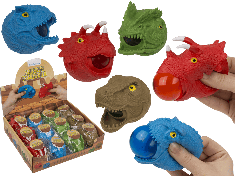 Squeeze Dinosaur, 6,5 x 8 cm,
