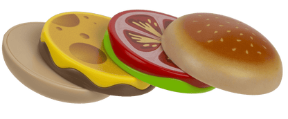 Magnetic Burger, 4 magnets, X cm,