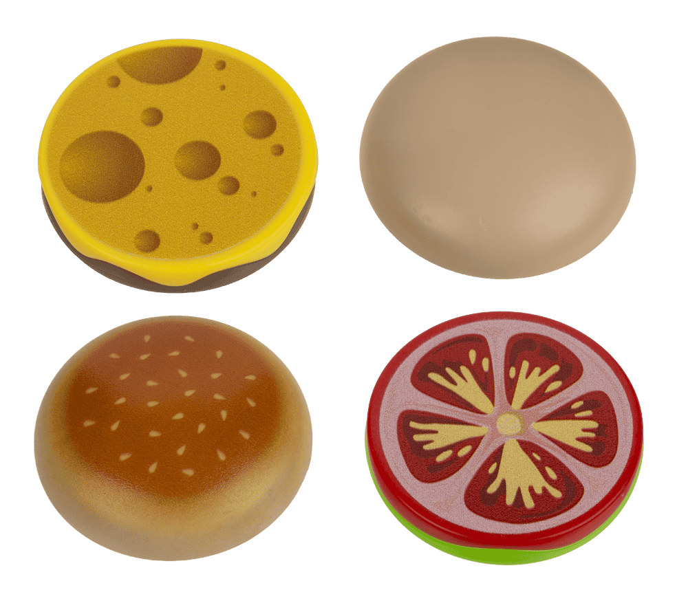 Magnetic Burger, 4 magnets, X cm,