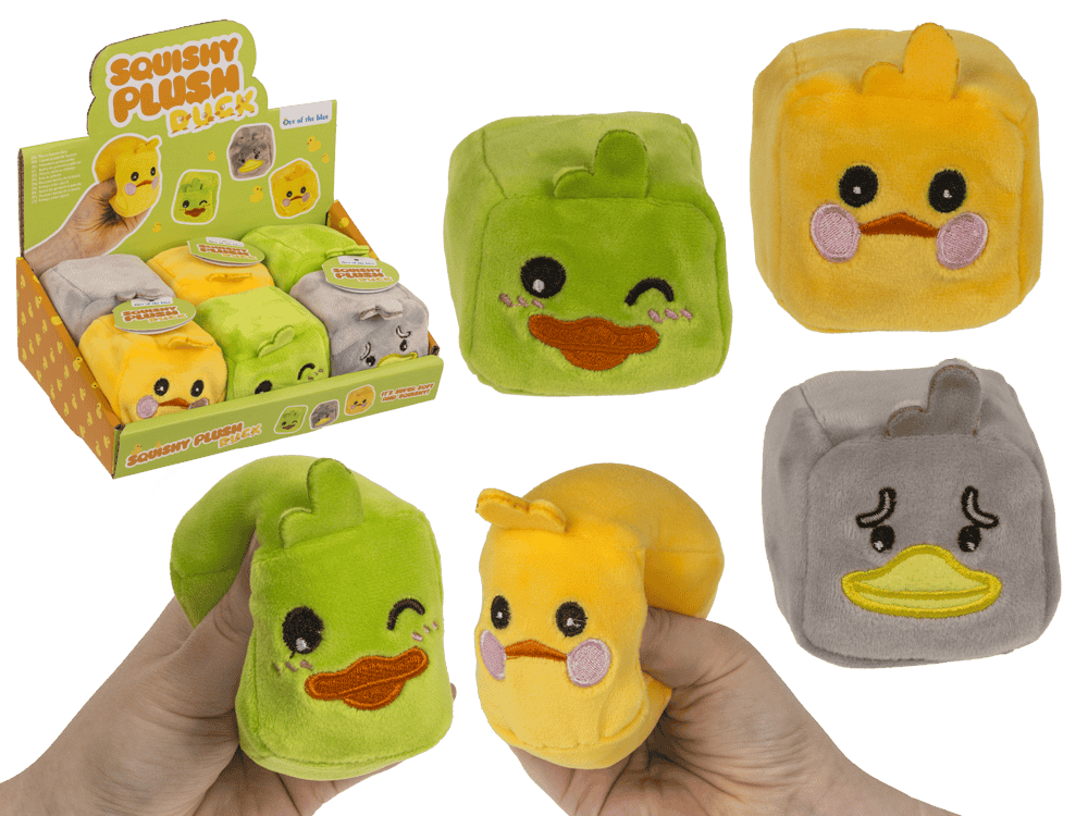 Plüsch-Squeeze Enten, 5,5 cm,
