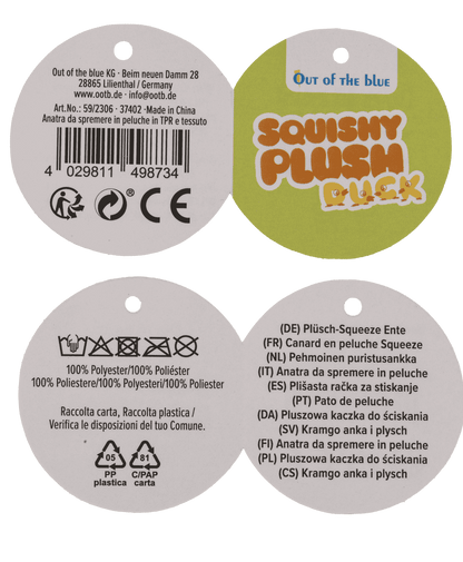 Squishy Plush Ducks, 5,5 cm,