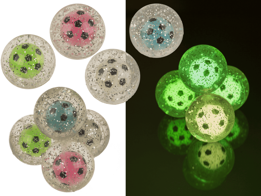 High Bounce ball, Football, Glow in the Dark,
