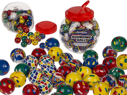 Bouncing gum ball, colorful I,