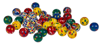 Bouncing gum ball, colorful I,