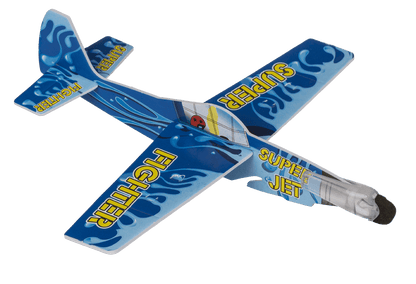 Airplane with rubber band starter,