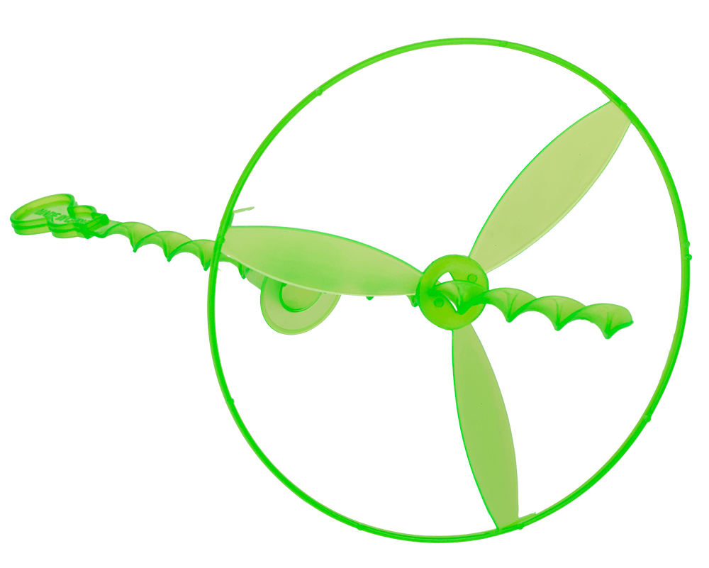 Twisty Pull-string Ufo, Neon, approx. 20,5 cm,