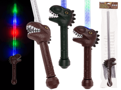 Wand with LED, Dinosaur, approx. 67 cm,