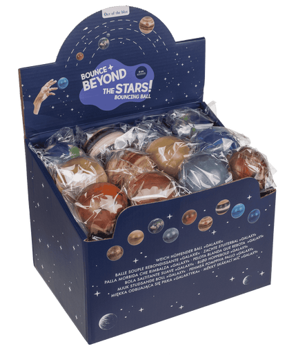 Bouncing ball, Galaxy planets, approx. 6 cm,