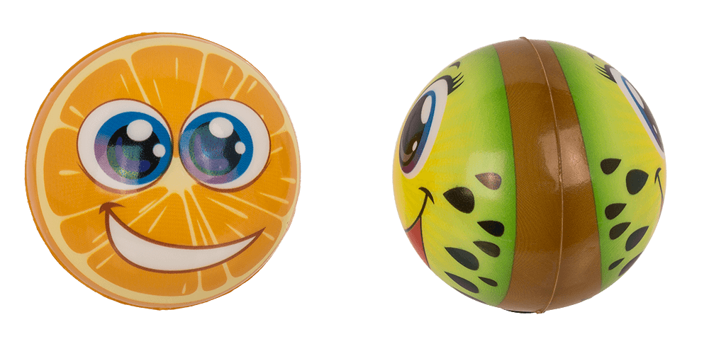 Super high bouncing ball, Fruits,