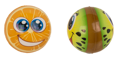 Super high bouncing ball, Fruits,