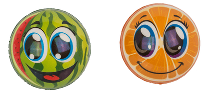 Super high bouncing ball, Fruits,