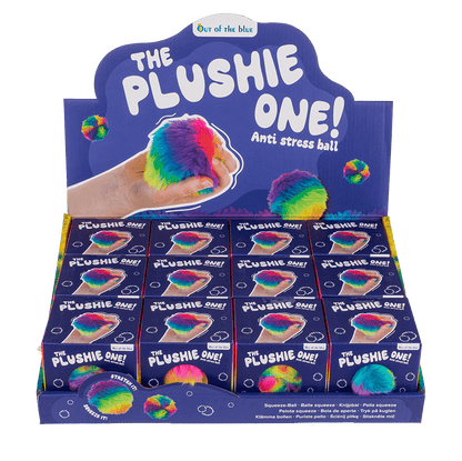 Plush squish ball, Rainbow, 7,5 cm,