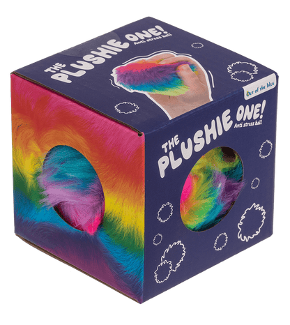 Plush squish ball, Rainbow, 7,5 cm,