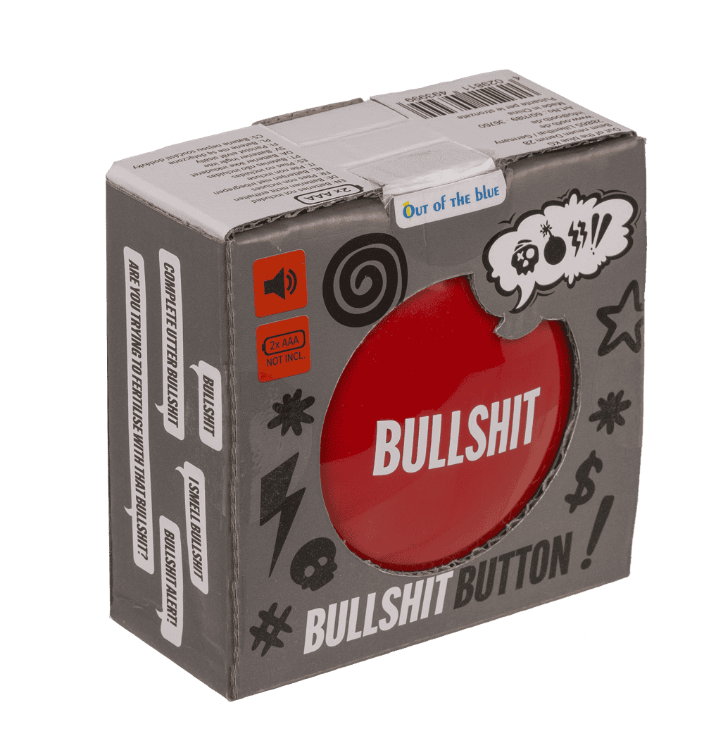 Bullshit Button, 9 cm, mit 6 sounds,