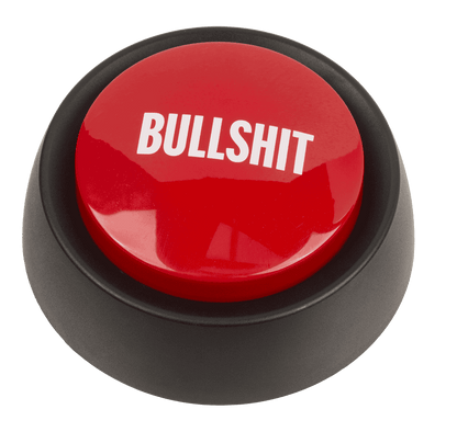 Bullshit Button, 9 cm, mit 6 sounds,