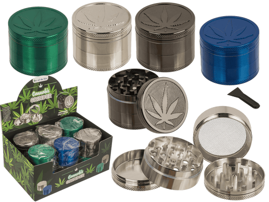 Metal cannabis grinder, 5 x 3,8 cm,