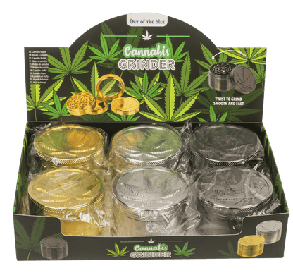Metal cannabis grinder, 6 x 4,2 cm,