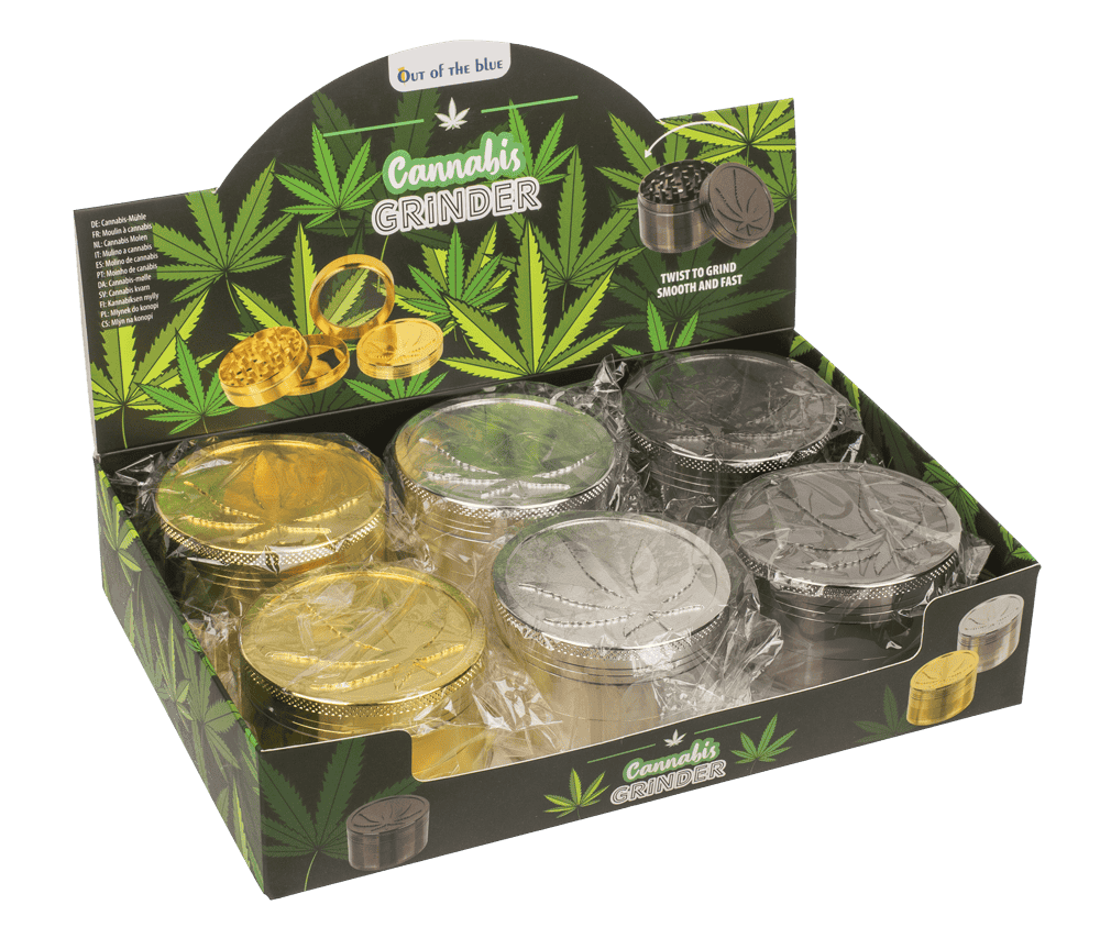 Metal cannabis grinder, 6 x 4,2 cm,