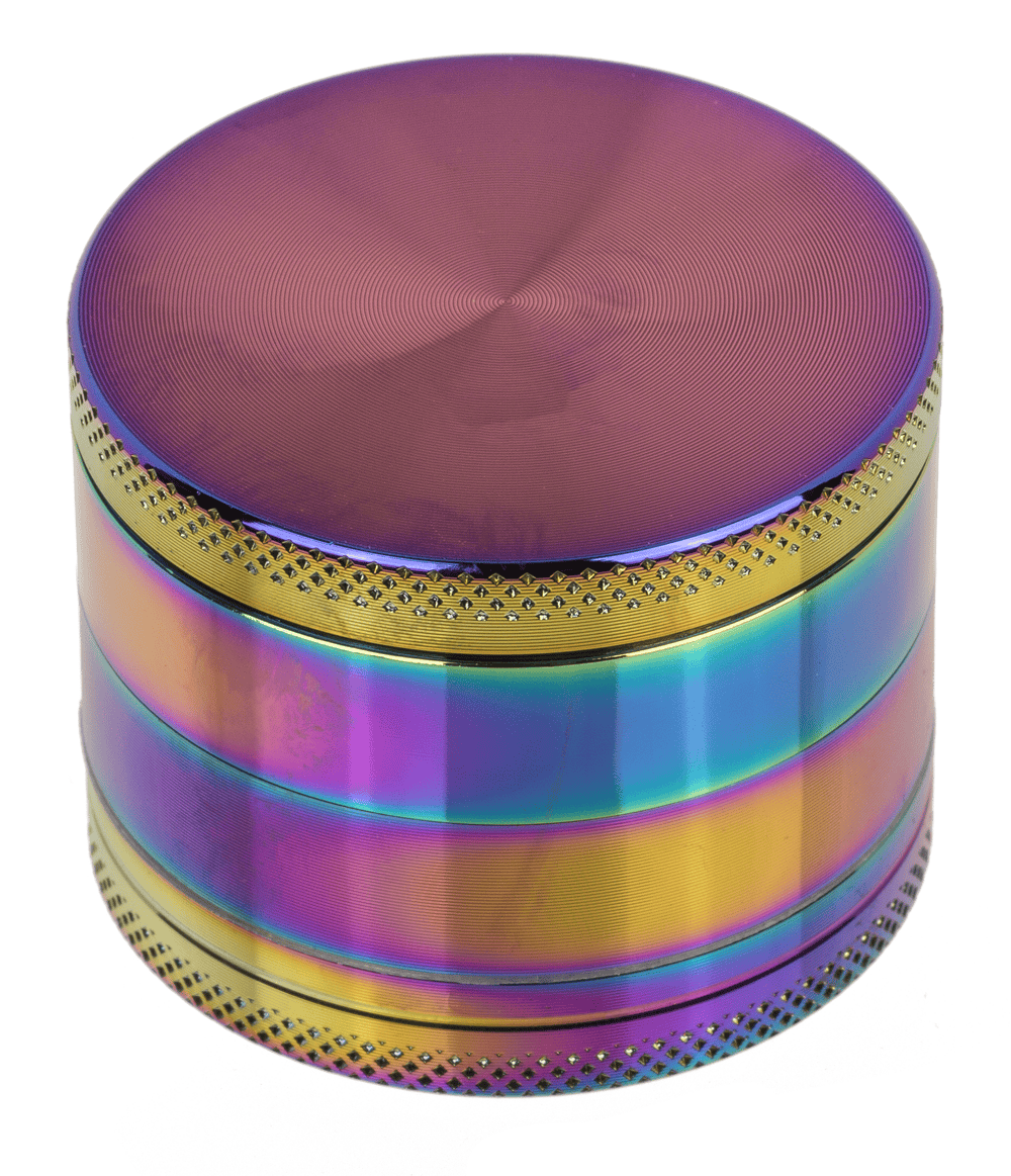 Metal cannabis grinder, Rainbow, 5 x 3,8 cm,