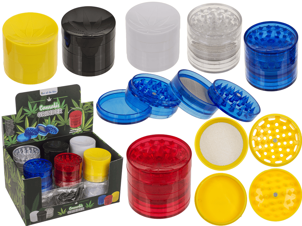 Cannabis Grinder, 4 parts, 5 x 4,5 cm,