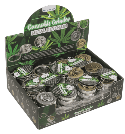 Metal keychain, Cannabis Grinder,