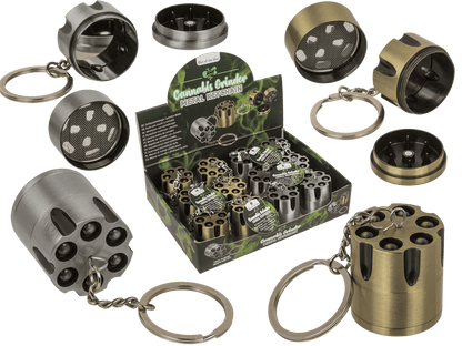Metal key ring, Cannabis grinder,