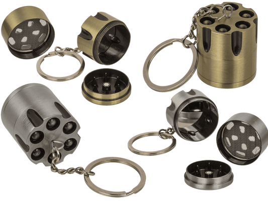 Metal key ring, Cannabis grinder,