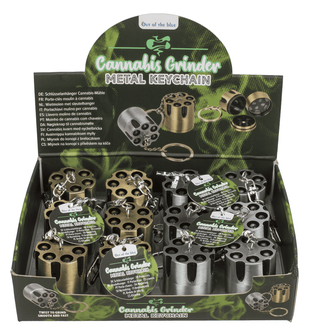Metal key ring, Cannabis grinder,