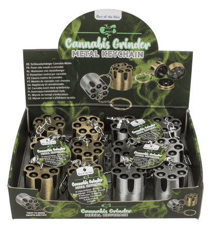 Metal key ring, Cannabis grinder,