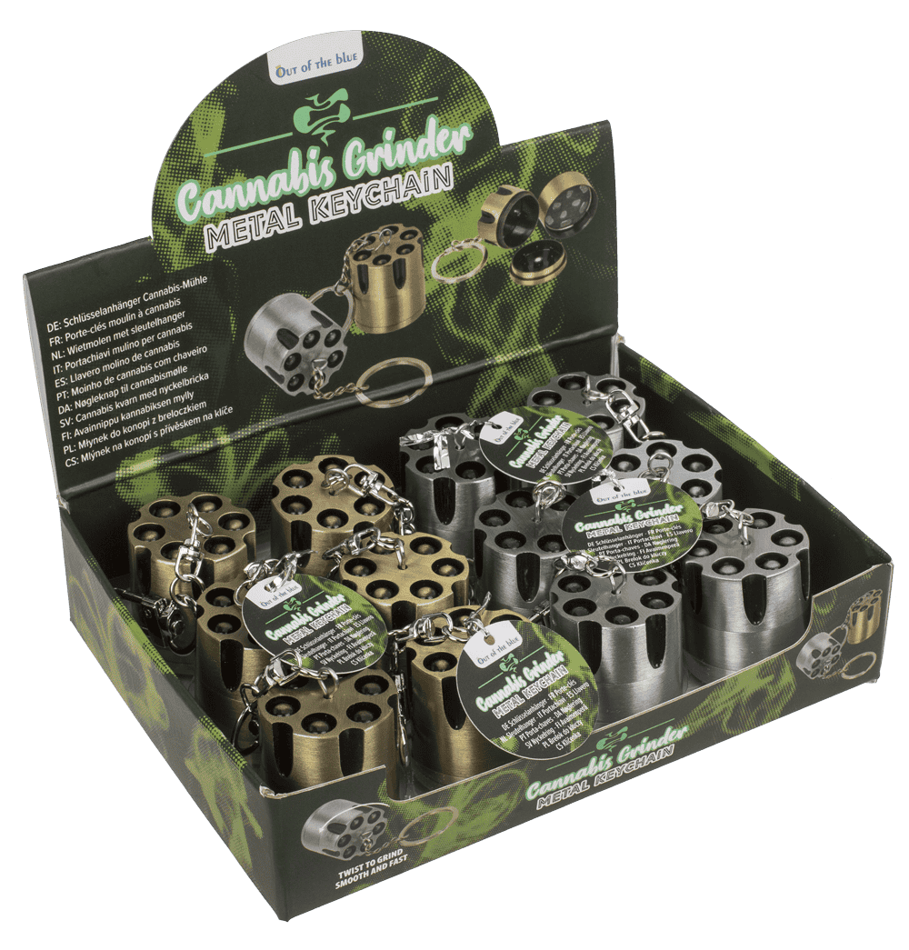 Metal key ring, Cannabis grinder,