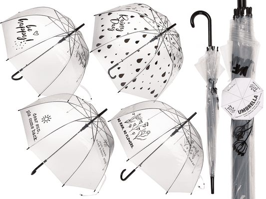 Dome umbrella, 4 assorted,