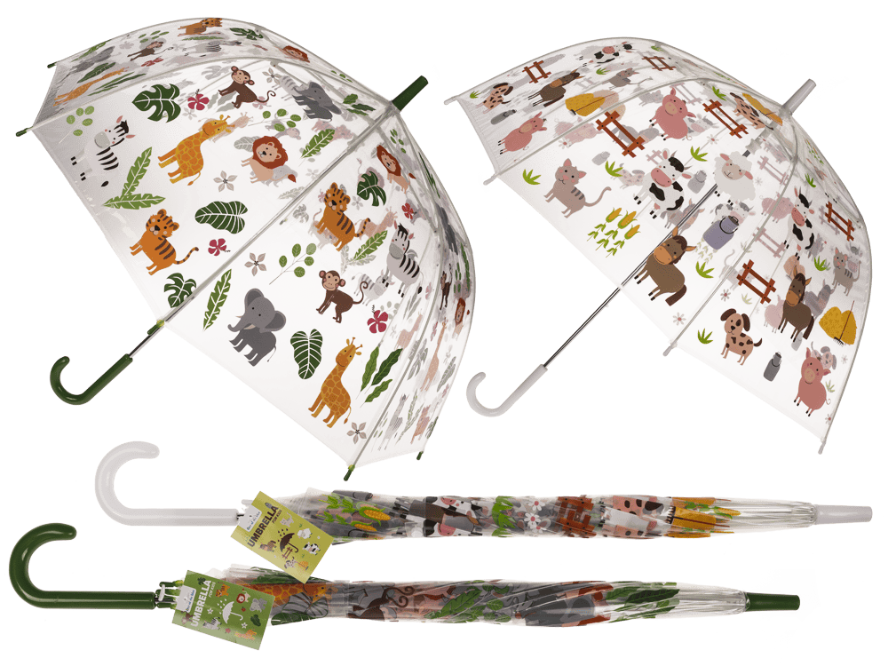 Transparent kids umbrella, D: 72cm,