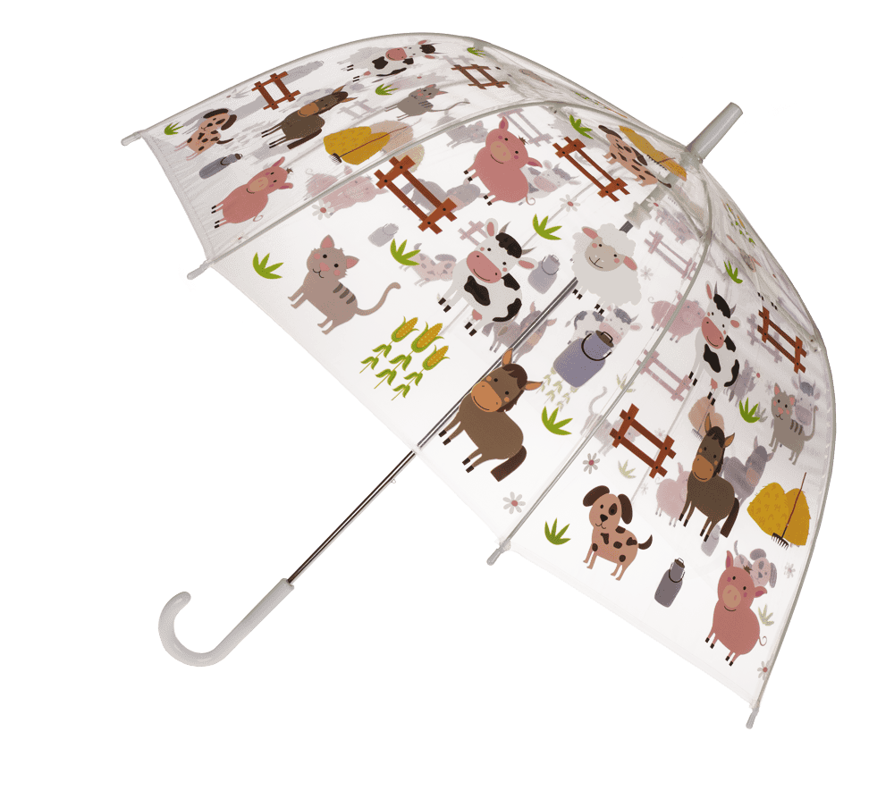 Transparent kids umbrella, D: 72cm,