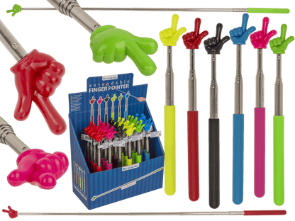 Extendable metal finger pointer,