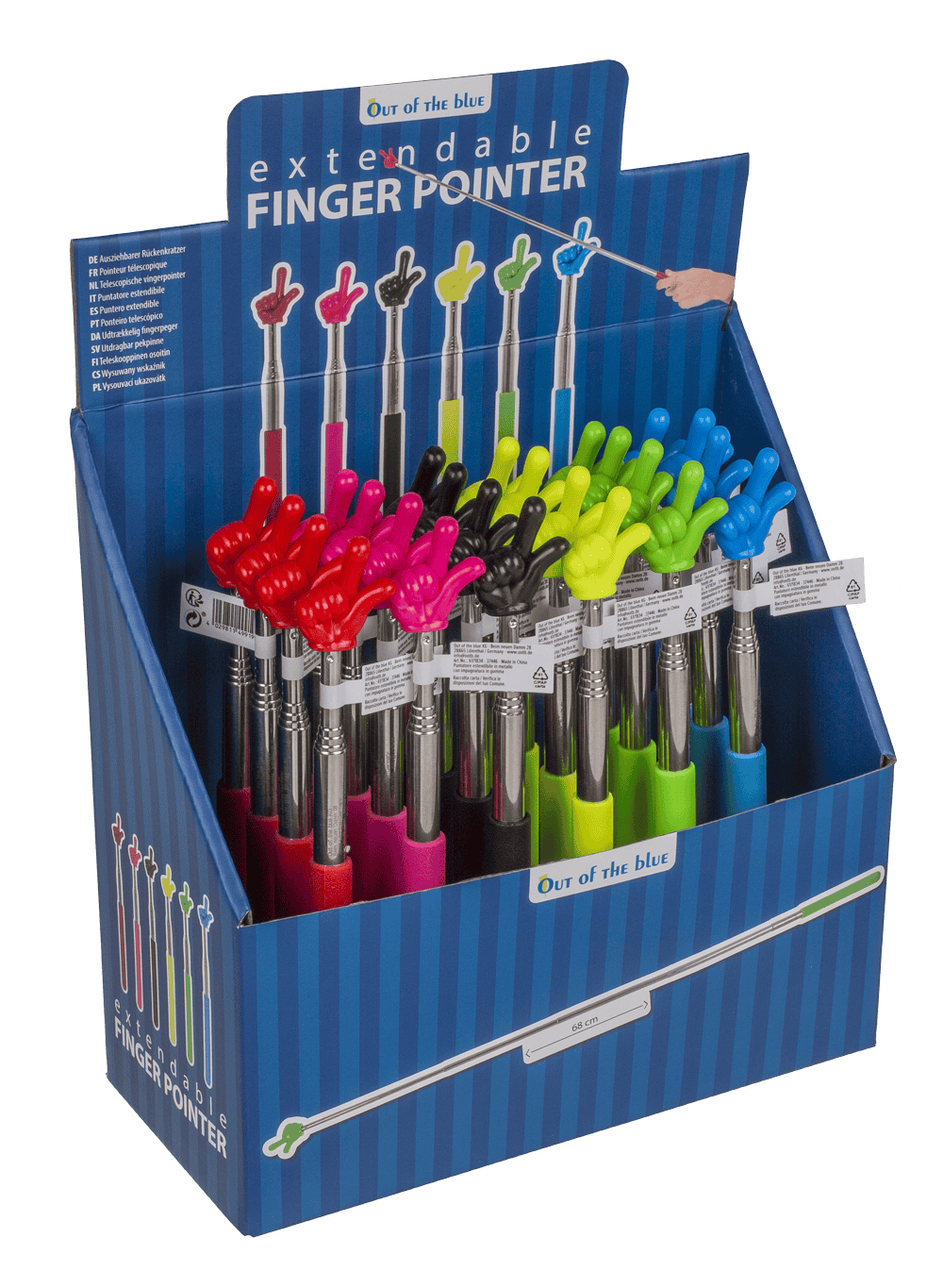 Extendable metal finger pointer,