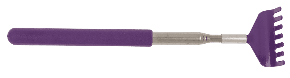 Extendable metal back scratcher,