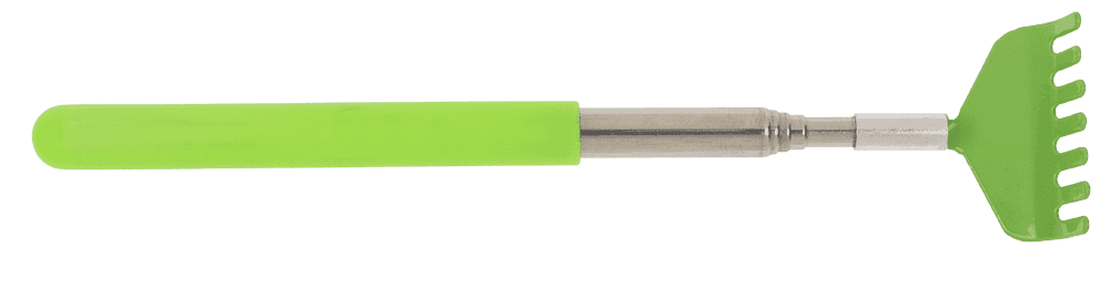 Extendable metal back scratcher,