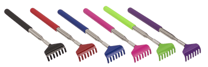 Extendable metal back scratcher,