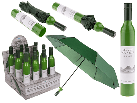 Pocket Umbrella, White Wine bottle,