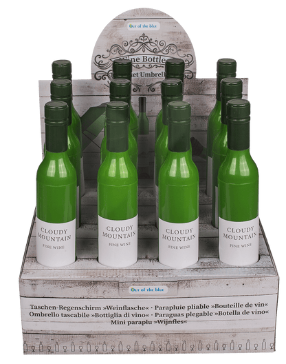 Pocket Umbrella, White Wine bottle,