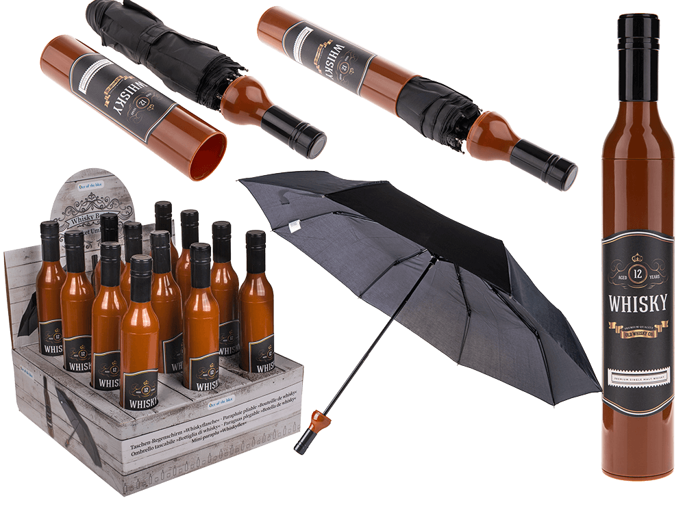 Pocket Umbrella, Whisky bottle,