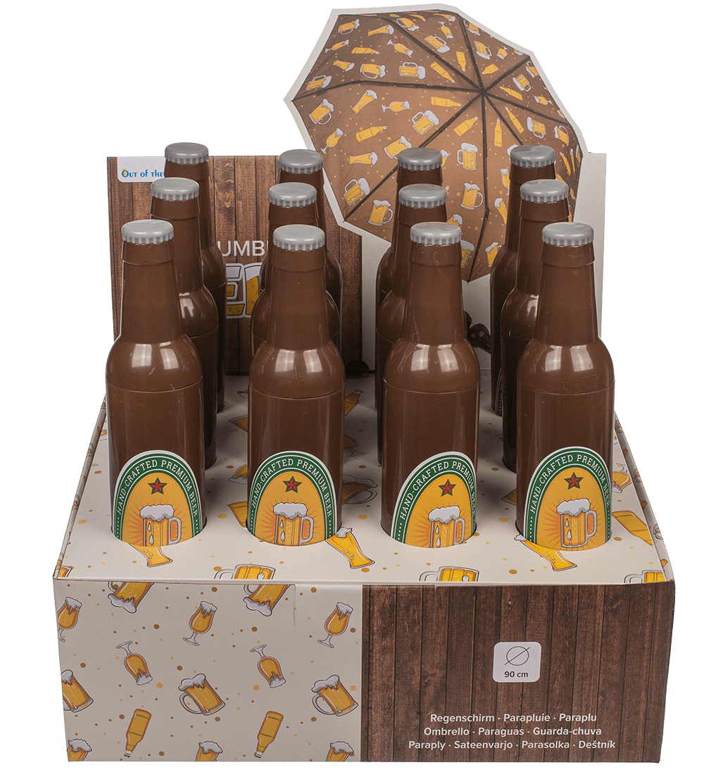 Pocket Umbrella, Beer bottle,