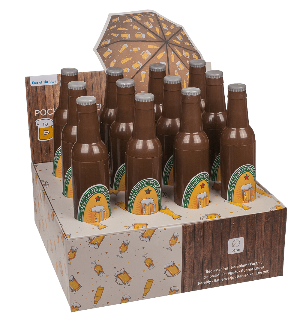 Pocket Umbrella, Beer bottle,